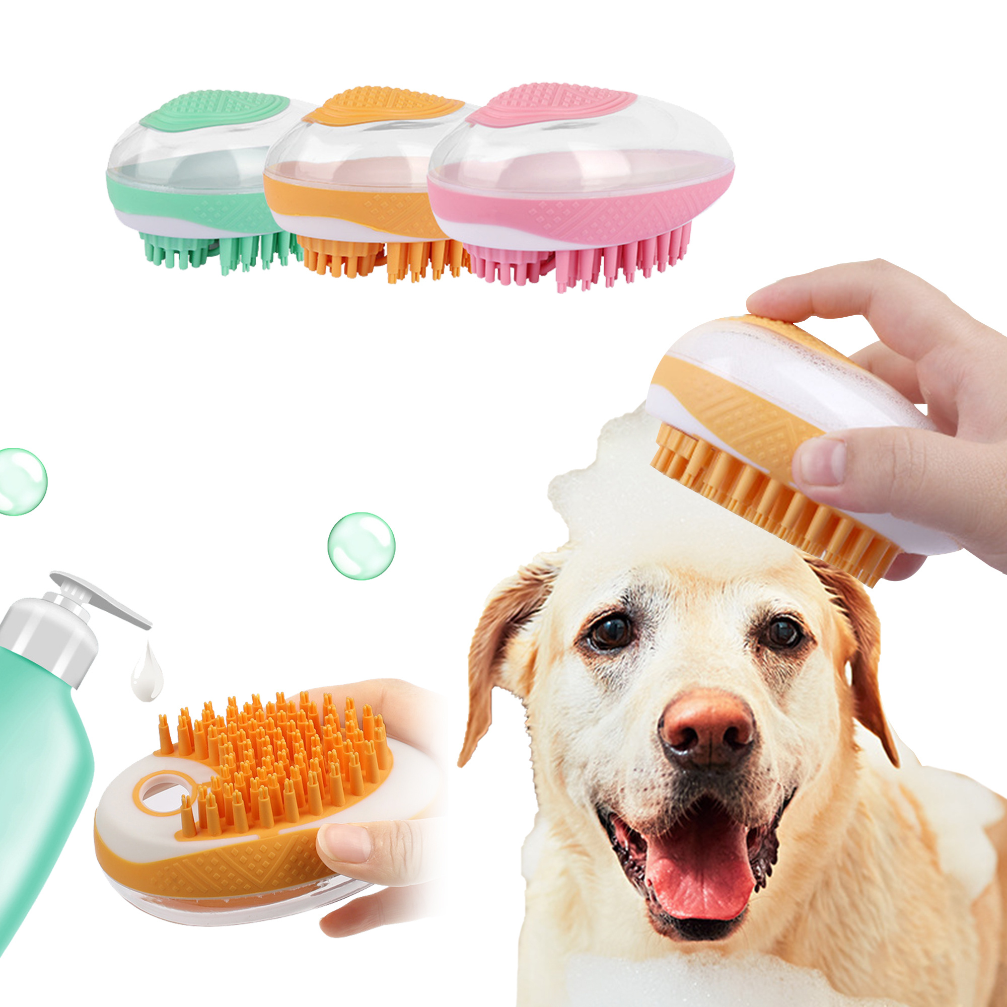 Massager 2-in-1 Pet Bath Brush